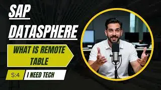 04.SAP Datasphere | what is remote table #SAP #datawarehouse #sapdatasphere #analytics #excel