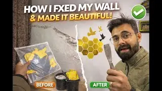 how i fix the wall moisture and made it beautiful