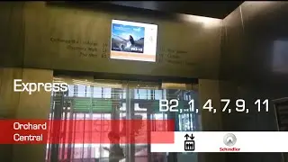 Awesome Schindler MRL Elevators at Orchard Central, Singapore (Express)