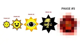Drawing All Phase MR. SUN Sprunki from Zero to Max Levels (1-5) Which One do You Think is The Best?