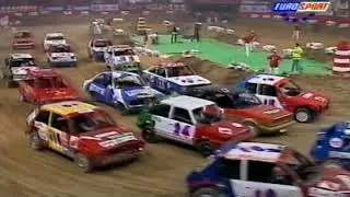 Super Stock Car (demolition derby) - World Championship - 1995(?) - Paris Bercy - from EuroSport