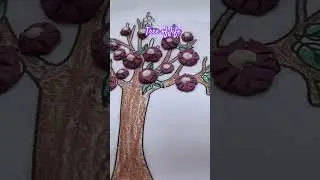 Tree of life from clay #clay #art #drawing