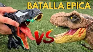 ¡Batalla Épica! 🦖🔥 T-Rex Venom vs T-Rex Gigante | SoyMaximoLeon