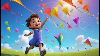 Toy Kites Go Flutter Flutter Flutter | English Nursery Rhyme | Kids Songs | Baby Music