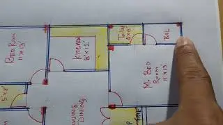 28X40 Simple Indian Style house plan II 3bedroom floor plan naksha II best gahr ka naksha 28 by 40