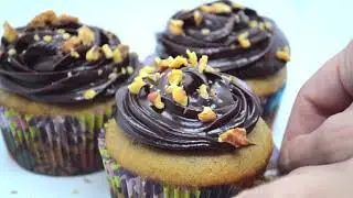 Banana choco cupcakes!