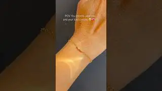 Forever making crush jewelry | Gold & Pearl Morse Code Secret Message Bracelet #shorts