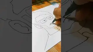 CARRYMINATI DRAWING|HOW TO DRAW CARRYMINATI FACE|#shorts #trending #carryminati #drawing