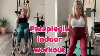 Paraplegic lady | adaptive Wheelchair life cardio indoor workout