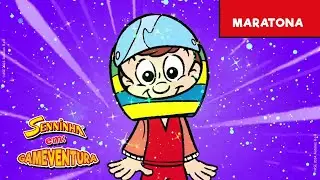 Gameventura do Senninha | Maratona 1 | Desenho animado e game interativo