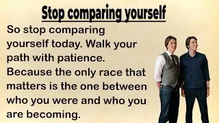 Comparison Steals Your Peace l Learn English through Stories l English learning practice 