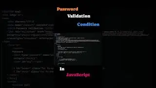 password validation condition in JavaScript 