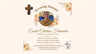 Live Streaming - Funeral Service of Esabel Celestino Fernandes.