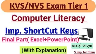 KVS /NVS Imp. ShortCut keys Final part (Excel +PowerPoint )