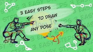 3 easy steps to draw any pose for beginners + bonus tips