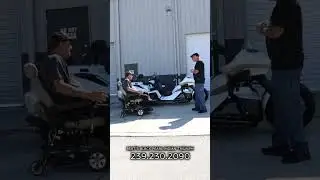 This guy will never quit riding!