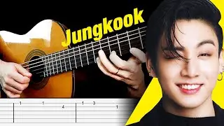 STILL WITH YOU Guitar Tab | Tutorial | Cover (BTS Jungkook)
