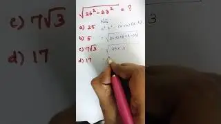 Maths MCQ #mathstricks #competitiveexams #squareroot #education #tricksandtips