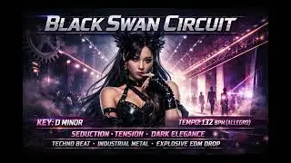 Black Swan Circuit | K-Pop x Industrial Metal x EDM | D Minor &middot; 132 BPM