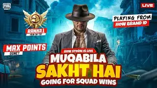 Let's go for top 1 in squad wins| Aj top 1 ho payega?👀 | How Storm live
