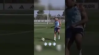 Mbappe already fitting in well at Real Madrid training 🔥 (via @realmadrid/IG) #shorts