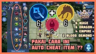 pakai cara ini auto cheat item? || magic chess best combo