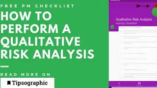 How to Perform a Qualitative Risk Analysis, Free PM Checklist 🡆  