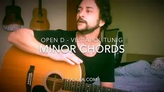 How to REALLY play minor chords in open D tuning