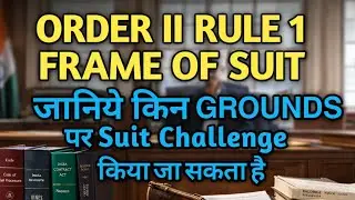 PART 2 | ORDER 2 RULE 1 CPC | Grounds on the basis of which Suit gets Rejected 