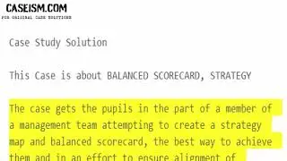 Sodexho (A): Creating Strategic Alignment with the Balanced Scorecard  Case Study Help - Caseism.com