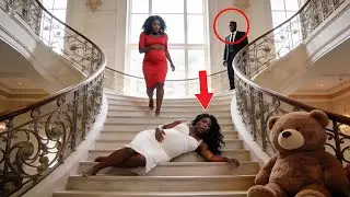 Mistress Pushed Pregnant Wife Down The Stairs At His Mansion — She Didn't See The Nanny Cam Recordin