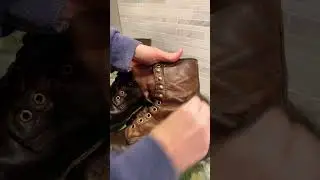 Vintage Red Wing boots Before and After #Redwing #vintage #beforeandafter #reseller #thrifting