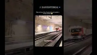 This Is How Fire Trucks Reach Inside A Train Tunnel 🚆😳✨