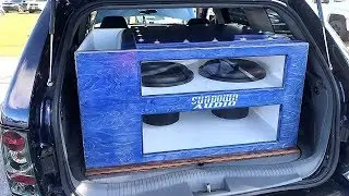 Сборка корпуса сабвуфера из 2 15S BANDPASS!