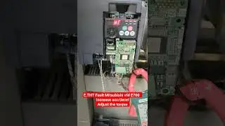 VFD Mitsubishi error E.THT .change P0.P7.P8