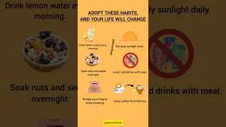 Adopt These Simple Habits & Transform Your Life | Healthy Morning Routine Tips #healthyeating #diet