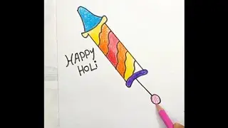 How to draw a pichkaari drawing || very easy drawing || step by step dra...
