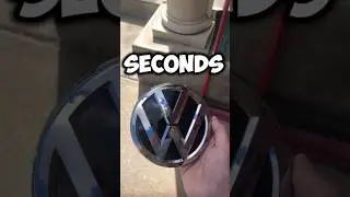 How To Mount A VW Emblem In 10 Seconds #shorts #howto #vwjetta #volkswagen