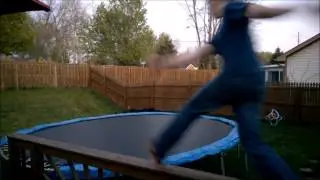 Double Barrel Roll - Grass and Trampoline