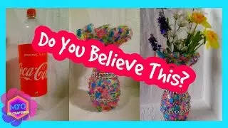 Confetti Flower Vase- MYO Plastic Bottle Art