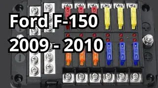 Fuses and Relays: Ford F-150 2009 - 2010. Location, Amp Rating, Description, Diagram. @FuseFans.