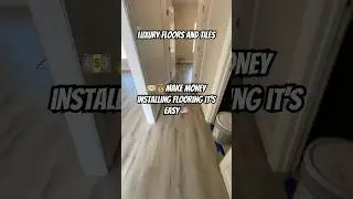 ✅Watch how to make money installing flooring, follow me to know more💡#money #work #flooring