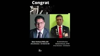 Congratulations to the New Area U4 and U5 Area Directors, District 80