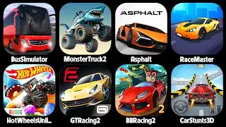 Race Master 3D,Bus Simulator,BB Racing 2,GT Racing 2,Hot Wheels Race Off,Car Stunts 3D,Asphalt 9