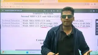 BREAKING: MHT-CET Dates Announced! 📢 Must-Watch Update By Abhishek Sir Chemistry ASC