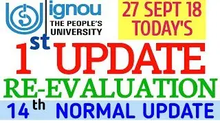 [1st UPDATE] REVALUATION IGNOU RESULT 2018 JUNE TEE EXAM [14th UPDATE] By TIPS GURU