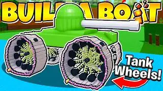 I Added tank tread wheels to Build a Boat!