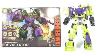 Обзор игрушки Transformers Combiner Wars TITAN CLASS DEVASTATOR (2015)
