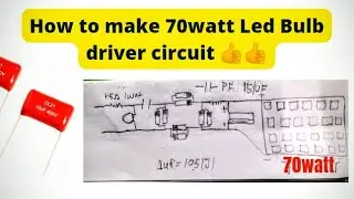 How to make 70watt constant current led driver ||#70wattled