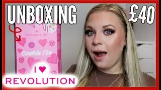 CHRISTMAS GIFT SET UNBOXING 2021 | I HEART REVOLUTION COOKIE TIN 🍪 | makeupwithalixkate